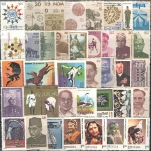India 1980 MNH year Set of 39 Stamps