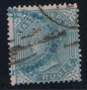 East India Re 1 Used Stamp High Value