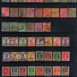British India 50 Different used stamps