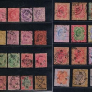King Edward Complete Used Collection of 56 Stamps