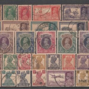 King George VI Postage Stamps Collection of 35 stamps Used