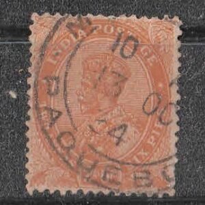 PAQUEBOT postmark on King George V Stamp