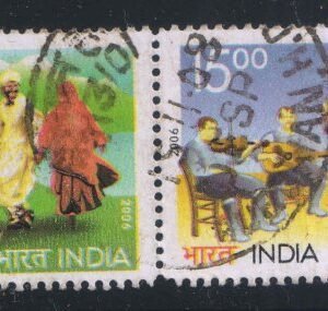 India 2006 India Cyprus Se-tenant Used Stamps