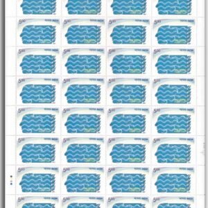 India 2007 MNH Sheet National Water Year Sheet of 32 Stamps