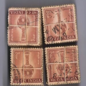 India Definitive Bundles Used 1965 2p Bidriware x 400 stamps