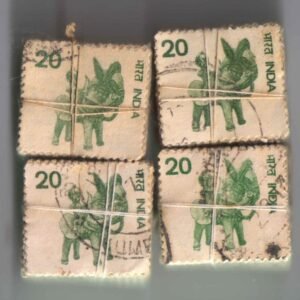 India Definitive Bundles Used 1975 Handicraft Toy 20p x 400 stamps