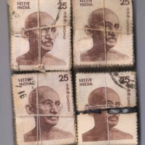 India Definitive Bundles Used 1976 Mahatma Gandhi Large x 400 stamps