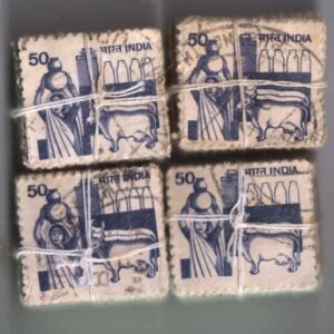 India Definitive Bundles Used 1979 Dairy x 400 stamps