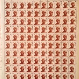 India Definitive 1980 Mahatma Gandhi 35p MNH Sheet of 100 Stamps
