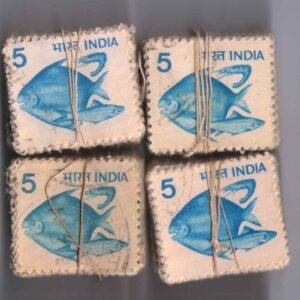 India Definitive Bundles Used 1981 Fish x 400 stamps
