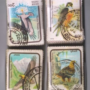 India Used Commemorative 1992 Birds of Prey Stamps x 100 Sets