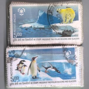 India Used Commemorative 2009 Polar Regions & Glaciers Stamps x 100 Sets