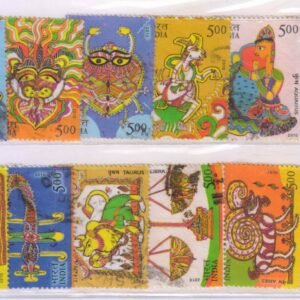 india complete used set of astrology stamps
