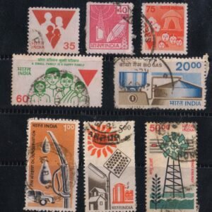 India Used Definitive 1986 7th series Set of 8 Stamps
