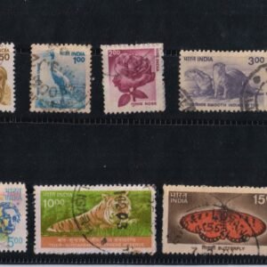 India Used Definitive 2000 9th series Set of 12 Stamps Flora & Fauna