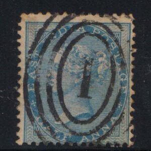 Early India Cancellations JC Type 16 consists of 4 ellipses one within the other Bombay cancellation on East India Half anna Stamp