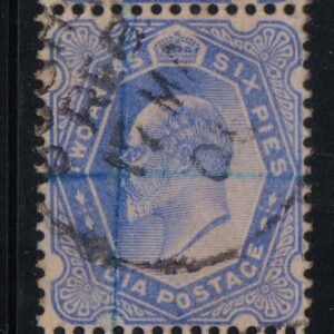 British India Used Abroad - BUSHIRE on King Edward Strip of 3 2Anna 6Pies Stamp