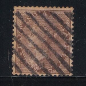 British India Cancellations - Experimental Cancellation Postmark (Darker Lines)