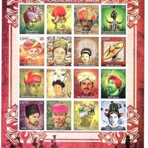 India 2017 MNH Headgears of India Sheetlet of 20 Stamps