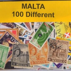malta 100 diff stamps