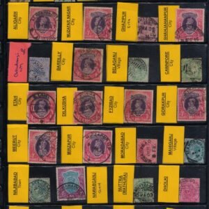 early india postmarks on stamps