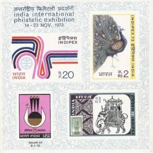 India Miniature Stamps 1973 MNH Indipex