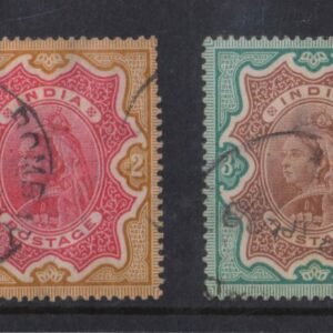 British India Queen Victoria High values used set of 4 Stamps