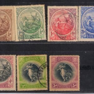 Barbados 1921 7 Stamps Used & Different