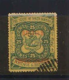 North Borneo 1901 British Protectorate 25 Cents used