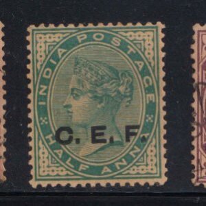 British India Queen Victoria 1900 3 Different C.E.F. Used/Mint Stamps